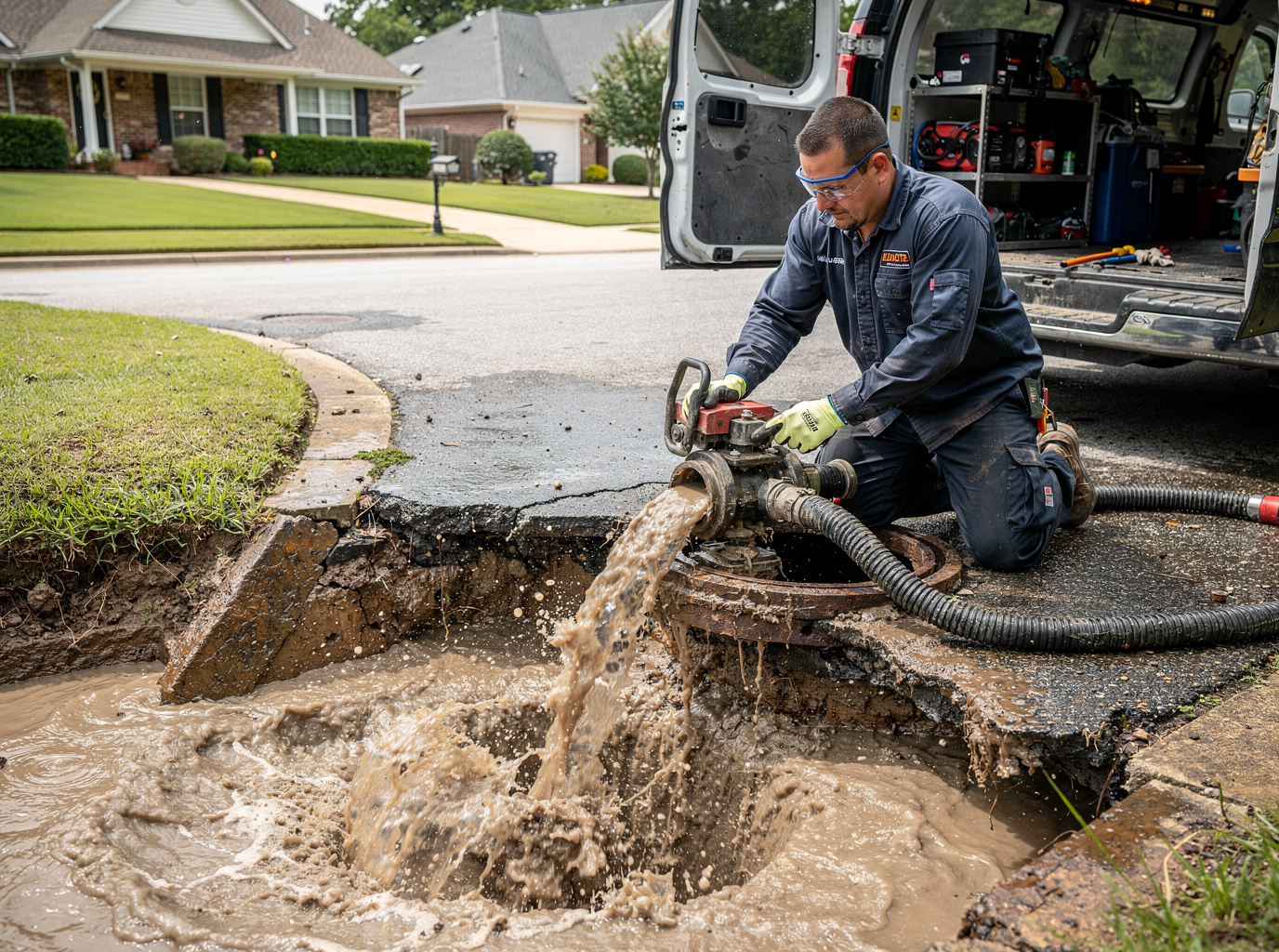 Sewer Line Repair in Snowden District